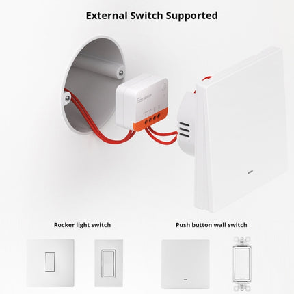 SONOFF ZBMINI L2 Single Fire Dual Control Intelligent On/Off Switch Module Cell Phone Remote Voice Control Switch