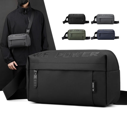 WEPOWER Men Casual Single Shoulder Crossbody Bag Functional Style Chest Bag