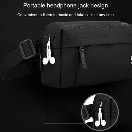 WEPOWER Men Casual Single Shoulder Crossbody Bag Functional Style Chest Bag