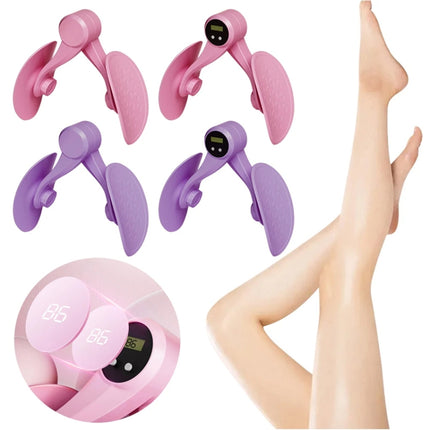 Yoga Clip Legs Pelvic Muscle Trainer Kegel Exercise Postpartum Repair Slim Legs Equipment, Pink, Counting Model Pink, Purple, Counting Model Purple