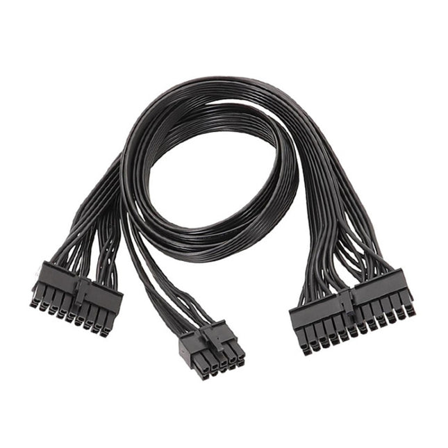 For EVGA 10Pin / 18Pin To 24Pin Flat Cable Module Cable Graphics Card Block Cord, 60cm For EVGA