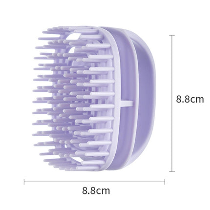 Silicone Shampoo Brush Clean Scalp Massage Brush Wet And Dry Handheld Shampoo Comb