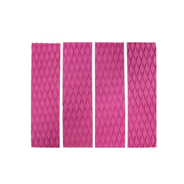4pcs /Set EVA Shortboard Surfboard Diamond Anti-skid Pad, Pink, Blue, Black, Yellow, Green