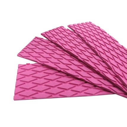 4pcs /Set EVA Shortboard Surfboard Diamond Anti-skid Pad, Pink, Blue, Black, Yellow, Green