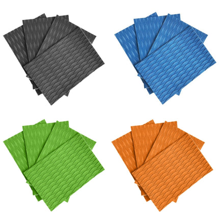 4pcs /Set EVA Surfboard Anti-Skid Pads Kayak Foot Pads, Black, Blue, Green, Orange