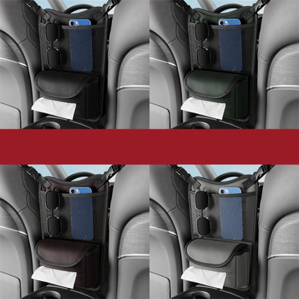 Car Between Seats Organizer Multifunctional Storage Bag Front And Back Dual Usage Tissue Box