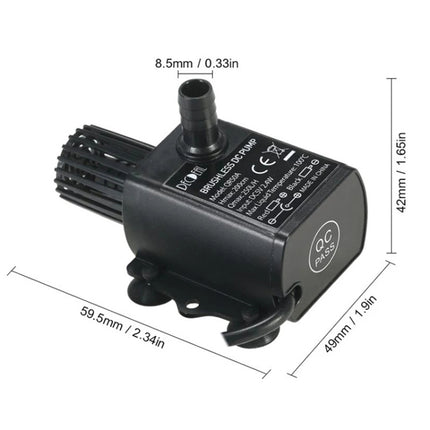 USB Power Supply Brushless Cold Water Circulating Fountain Water Pump, QR50A