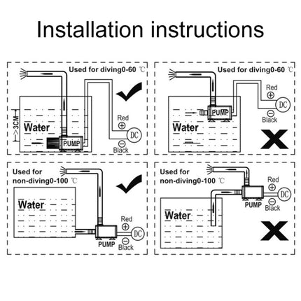 USB Power Supply Brushless Cold Water Circulating Fountain Water Pump, QR50A