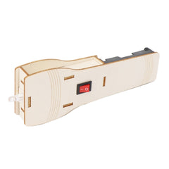 DIY Homemade Flashlight Wooden Handmade Toys Material Kit Creator Classroom Experimental Equipment, DIY Homemade Flashlight