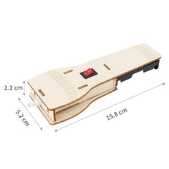 DIY Homemade Flashlight Wooden Handmade Toys Material Kit Creator Classroom Experimental Equipment, DIY Homemade Flashlight