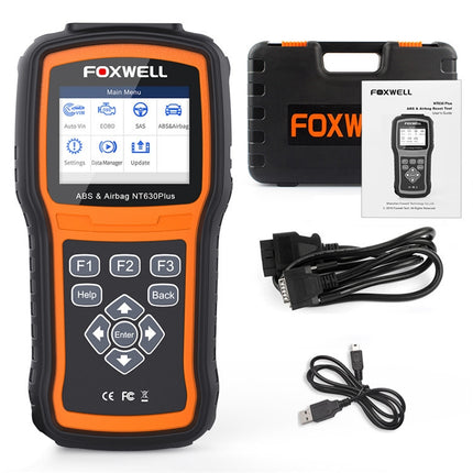 FOXWELL NT630 Plus OBD2 Scanner SRS ABS Code Reader SAS OIL EPB Reset Diagnostic, FOXWELL NT630 Plus