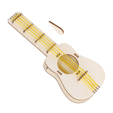 Rubber Band Guitar Sound Awareness Material Kit Kids DIY Toys Research Equipment, Rubber Band Guitar