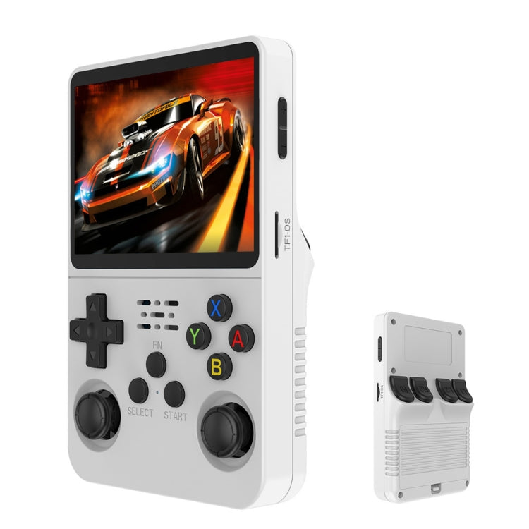 R36S Retro Handheld Game Console Linux System 3.5-Inch Screen Double TF Card Version, 64G Purple Transparent, 64G Gray Transparent, 64G White, 128G Purple Transparent, 128G Gray Transparent, 128G White