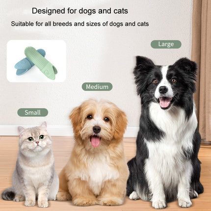 Pet Finger Toothbrush Cats Dogs Silicone Toothbrush Pet Oral Cleaning Care Tool