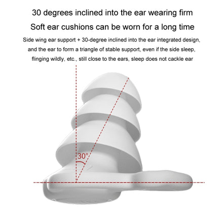 Noise Canceling Sleeping Earplugs Triple Layer Soundproofing Silicone Swimming Earplugs, Triple Layer