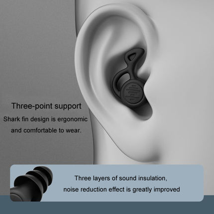 Noise Canceling Sleeping Earplugs Triple Layer Soundproofing Silicone Swimming Earplugs, Triple Layer