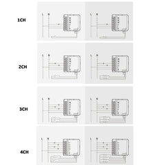 Smart Switch Module For Alexa / Google Home / Tuya Smart Life APP, 1CH  WiFi, 2CH WiFi, 3CH WiFi, 4CH WiFi, 1CH Zigbee, 2CH Zigbee, 3CH Zigbee, 4CH Zigbee