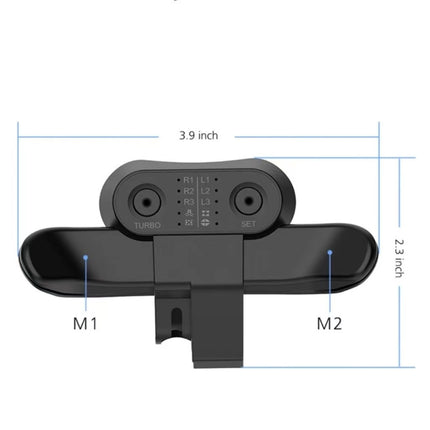 For PS4 Controller Back Button Attachment Programmable & TURBO Function