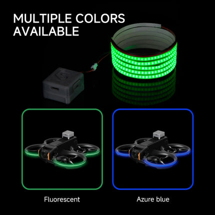 For DJI Avata 2 RCSTQ Colorful Luminous Light Belt High Bright Tube Night Flight Warning Light Strip, For DJI Avata 2