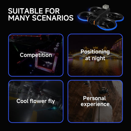 For DJI Avata 2 RCSTQ Colorful Luminous Light Belt High Bright Tube Night Flight Warning Light Strip, For DJI Avata 2