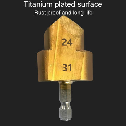 Hexagonal Shank PPR Step Drill Bits Leak Repairing And Connecting Tools, #20, #25, #32