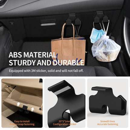 2pcs Car Front Armrest Box Storage Hook For Toyota Corolla Camry Avalon RAV4