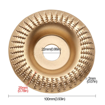 100mm Woodworking Sanding And Shaping Plate Angle Grinder Sanding And Polishing Prick Disc, Beveled, Arc, Flat