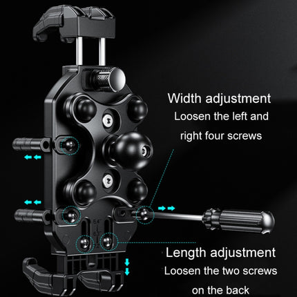 Kewig Motorcycle Octopus Holder Anti-Theft Motorcycle Cell Phone Mounts, M26-C1, M26-C2, M26-C3, M26-C4, M26-C5, M26-C6, M26-C7, M26-C8