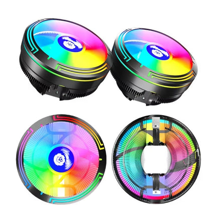 LED Colorful Light 4Pin Cooler Desktop CPU Cooling Fan, Ice Blade W120
