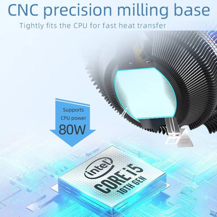 LED Colorful Light 4Pin Cooler Desktop CPU Cooling Fan, Ice Blade W120