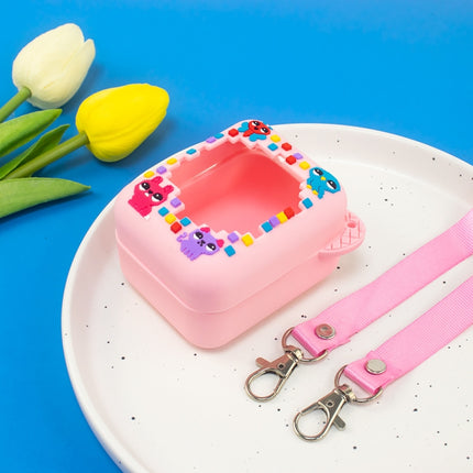 For Bitzee Electronic Pet Machine Silicone Protective Case, Blue, Light Purple, Pink, Mint Green