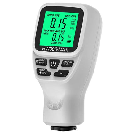 HW300-MAX Coating Thickness Gauge Anti-skid Paint Film Tester, White, Black