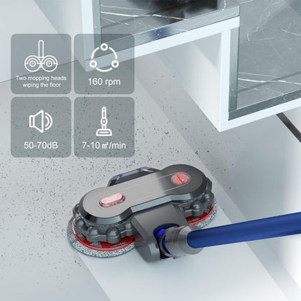 Vacuum Cleaner Electric Mop Head with Detachable Water Tank and 6 Mop Pads, For Dyson V7 / V8 / V10 / V11 / V15 / G5, For Dyson V6 / DC62, For Dyson V10 Slim / V12
