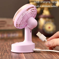 Retro Desktop USB Charging Small Fan 90 Degree Adjustable Angle Fan