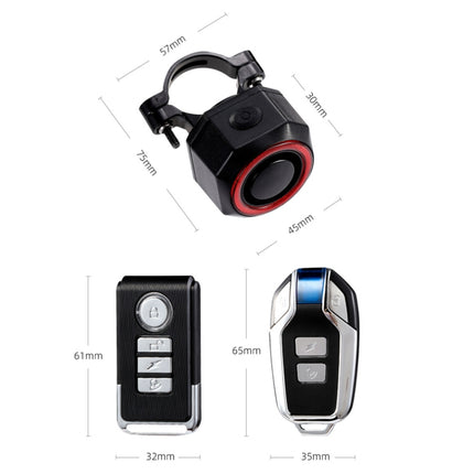 Bicycle Smart Taillight Anti-theft Alarm Brake Warning Light, WL03C Remote Control, WL03C Set + Silicone Remote Control, WL09C Remote Control