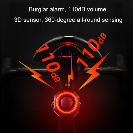 Bicycle Smart Taillight Anti-theft Alarm Brake Warning Light, WL03C Remote Control, WL03C Set + Silicone Remote Control, WL09C Remote Control