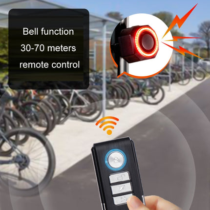 Bicycle Smart Taillight Anti-theft Alarm Brake Warning Light, WL03C Remote Control, WL03C Set + Silicone Remote Control, WL09C Remote Control