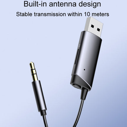 AUX Car Bluetooth Receiver Adapter 3.5mm Cell Phone Computer Connector With TF Card Slot