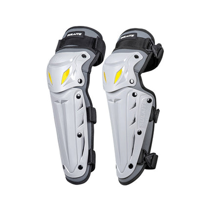 SULAITE Motorcycle Outdoor Riding Breathable Protective Equipment, 2pcs /Set Knee Pads Gray, 4pcs /Set Knee Elbow Pads Gray, 2pcs /Set Elbow Pads Gray
