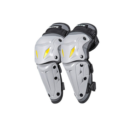 SULAITE Motorcycle Outdoor Riding Breathable Protective Equipment, 2pcs /Set Knee Pads Gray, 4pcs /Set Knee Elbow Pads Gray, 2pcs /Set Elbow Pads Gray