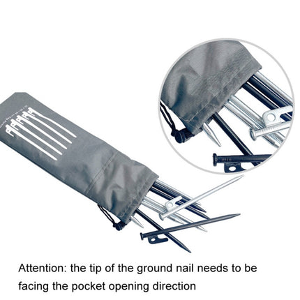 Ground Spike Storage Bag Outdoor Camping Accessories Portable Handheld Storage Bag, S 20cm, M 30cm, L 40cm