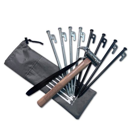 Ground Spike Storage Bag Outdoor Camping Accessories Portable Handheld Storage Bag, S 20cm, M 30cm, L 40cm