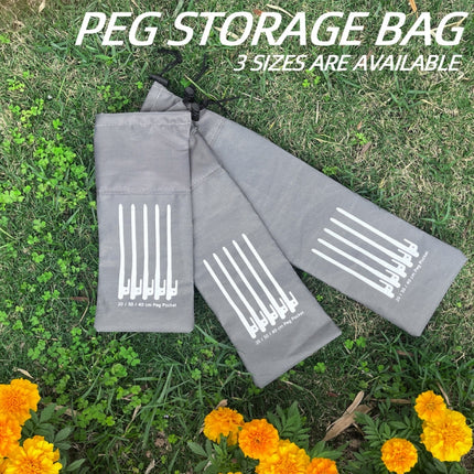 Ground Spike Storage Bag Outdoor Camping Accessories Portable Handheld Storage Bag, S 20cm, M 30cm, L 40cm