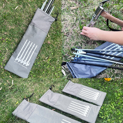 Ground Spike Storage Bag Outdoor Camping Accessories Portable Handheld Storage Bag, S 20cm, M 30cm, L 40cm