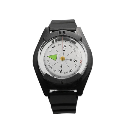 Silicone Strap Waterproof Portable Outdoor Wristwatch Style Compass, P304