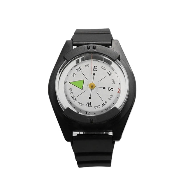 Silicone Strap Waterproof Portable Outdoor Wristwatch Style Compass, P304