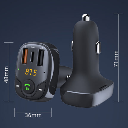 36W Car Bluetooth MP3 Player FM Transmitter Multifunctional Car Charger, S-15PD