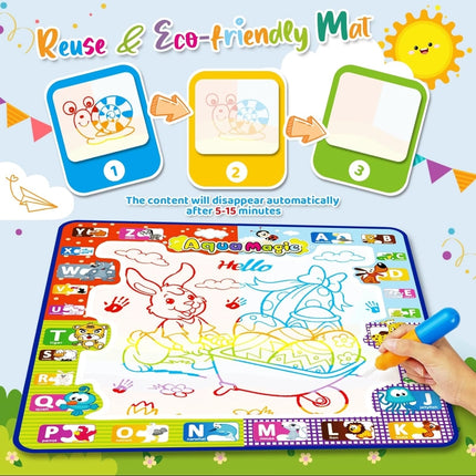 78x78cm Water Doodle Mat Writing Board Mat Magic Pen For Kids, Set 1, Set 2, Set 4, Set 8, Set 9