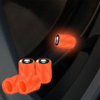 Orange Red White Skull