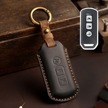 For Honda NS125LA/Lead125/PCX160/Forza 350 Hallmo Motorcycle Key Case, 2 Keys Brown, 2 Keys Blue, 2 Keys Black, 3 Keys Brown, 3 Keys Blue, 3 Keys Black
